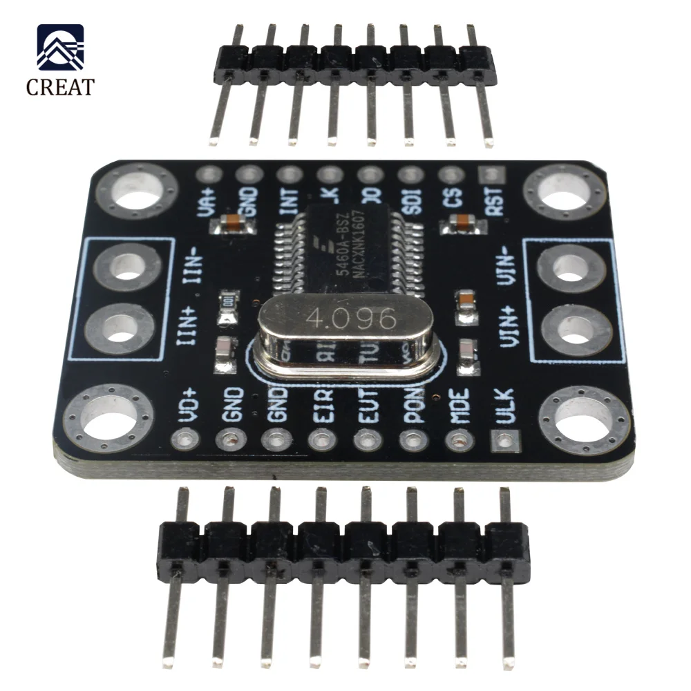 CS5460A Serial Single-Phase Bi-Directional Power Energy Metering ADC Module