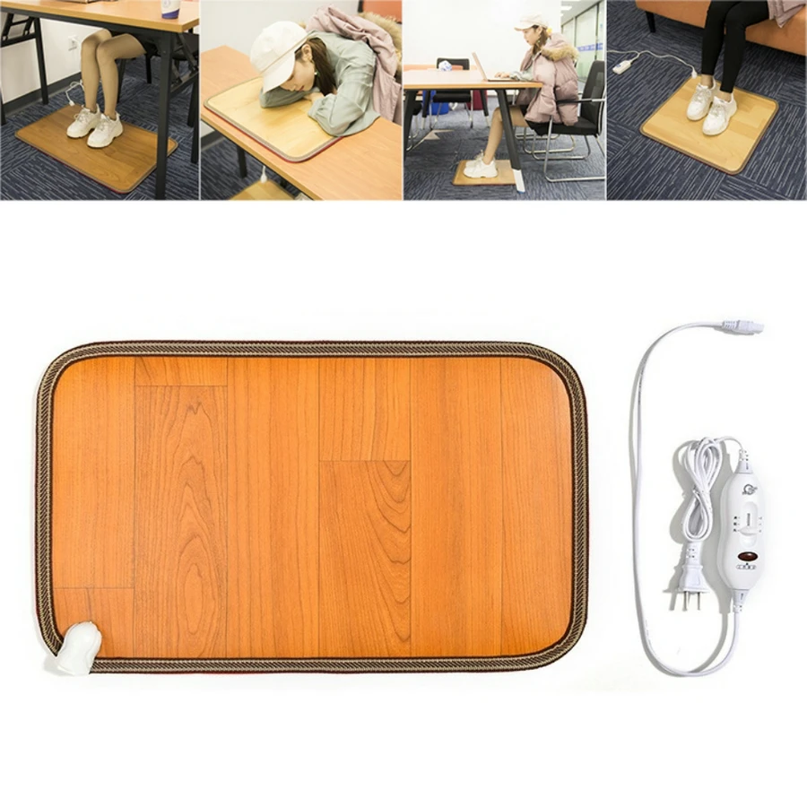 

Electric Foot Feet Heating Warmer Pad Heated Floor Carpet Mat for Office Home