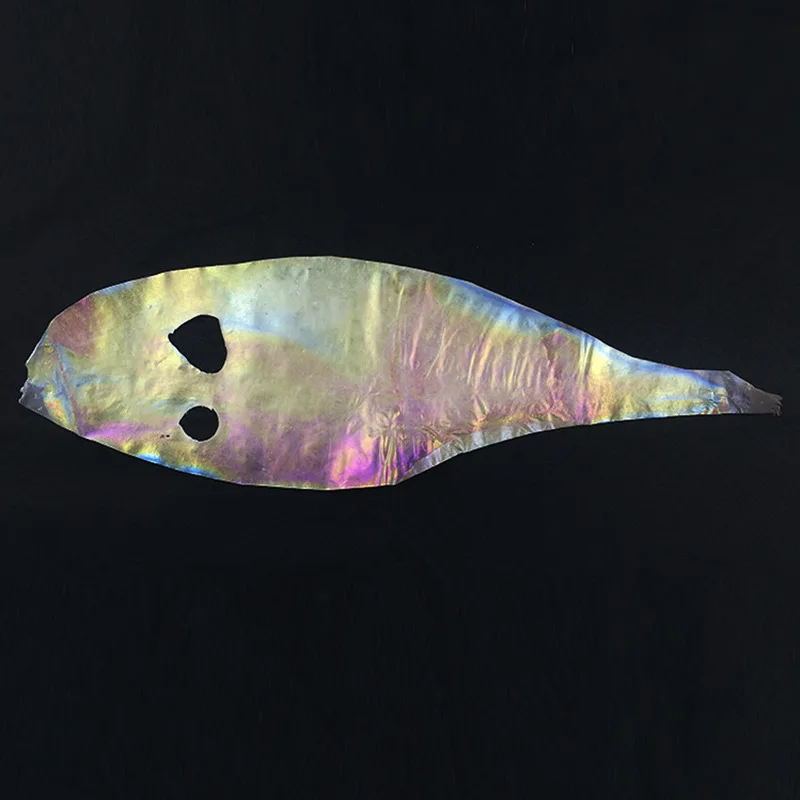 3PCS Multiple Color Real Fish Skin Film for Saltwater Fly Making Sabiki Rig Baits Shrimp Body Cover