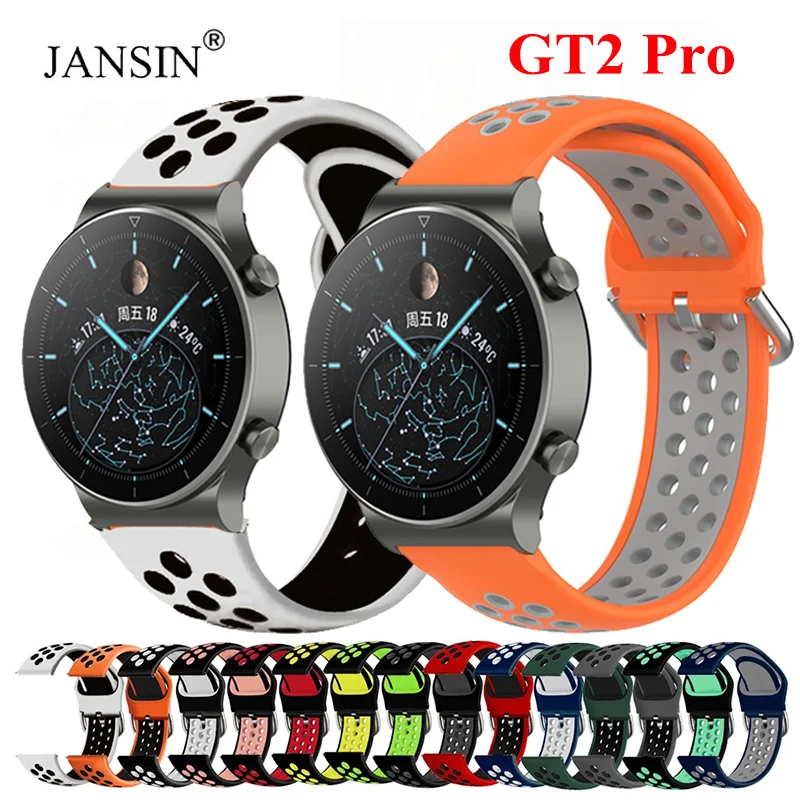 Wrist Band For Huawei Watch GT 2 Pro / GT2 42mm 46mm Soft Silicone Bracelet Strap For Huawei Watch GT 2 Pro Sport Watchstrap