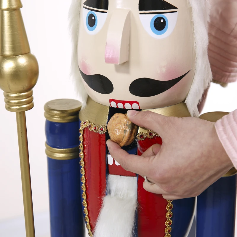 120 cm nutcracker puppet soldiers decoration to the hotel coffee shop furnishing articles furnishing articles Nordic household g