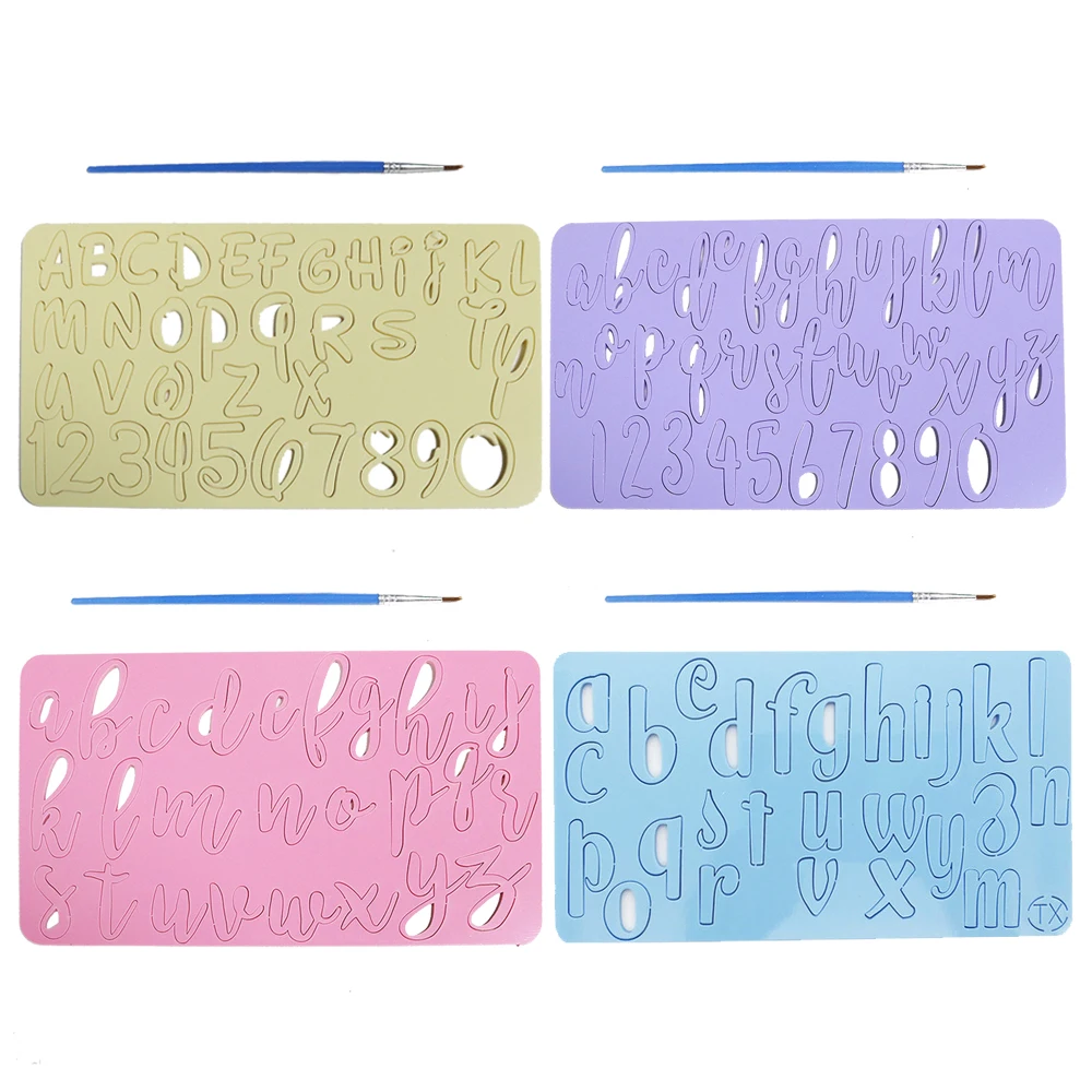 Acrylic Alphabet/Number Mermaid Embossed Cutter Cake Mold Letter Cake/Cookie Cutter Stamp Fondant Cake Decorating Tools