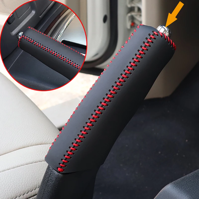 Suitable for Mitsubishi Pajero V97V93 Car shift shaft sleeve shift handbrake three piece protective sleeve interior accessories