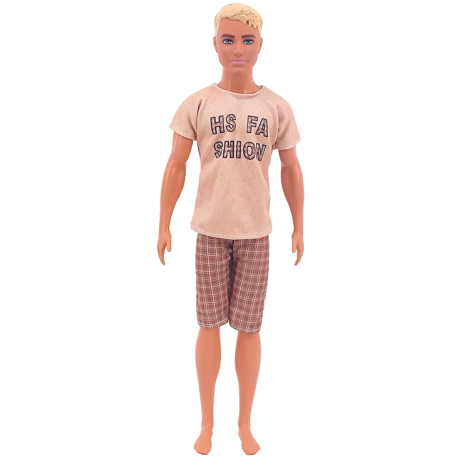 Barbiees Ken Doll Clothes Set Mini Suit 2Pcs/Set T-Shirt+Shorts,For 11.8Inch American Man's Clothes Doll Accesories Gift Toys