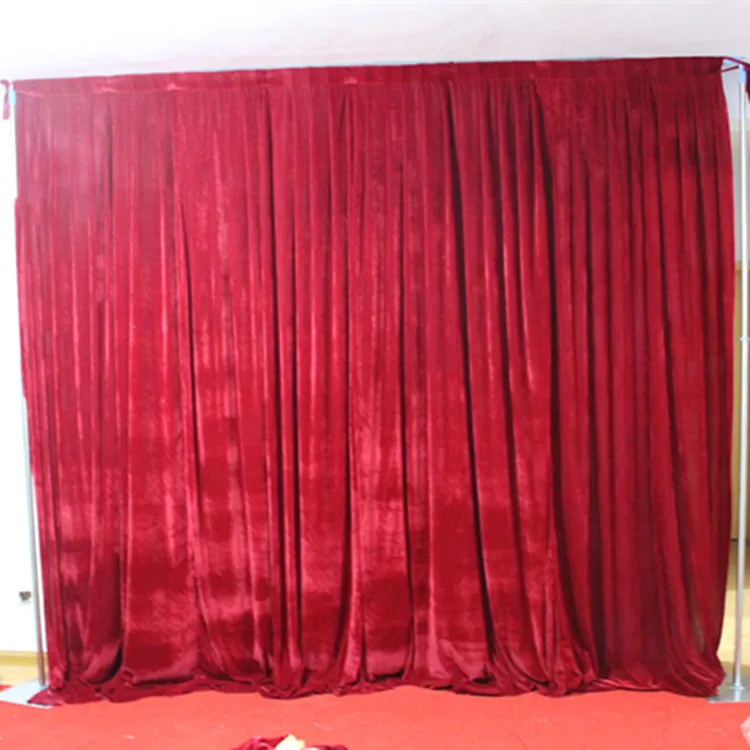 TOP Elegant Velvet Wedding Backdrop Curtains Panel Wedding Backdrop Curtain Background Event Party Backdrop