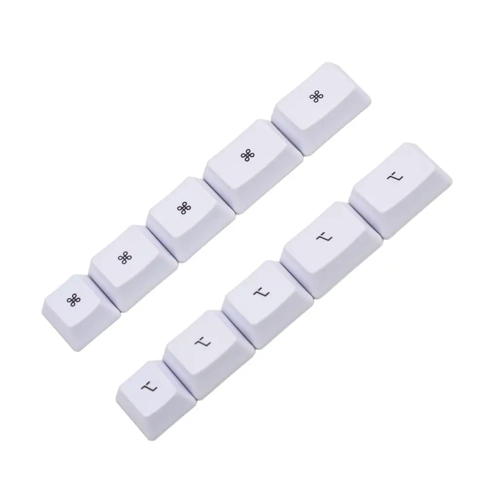 Carbon Godspeed White OEM Profile PBT Dye Sub Keycaps Mac Keycaps For Cherry MX Mechanical Keyboard