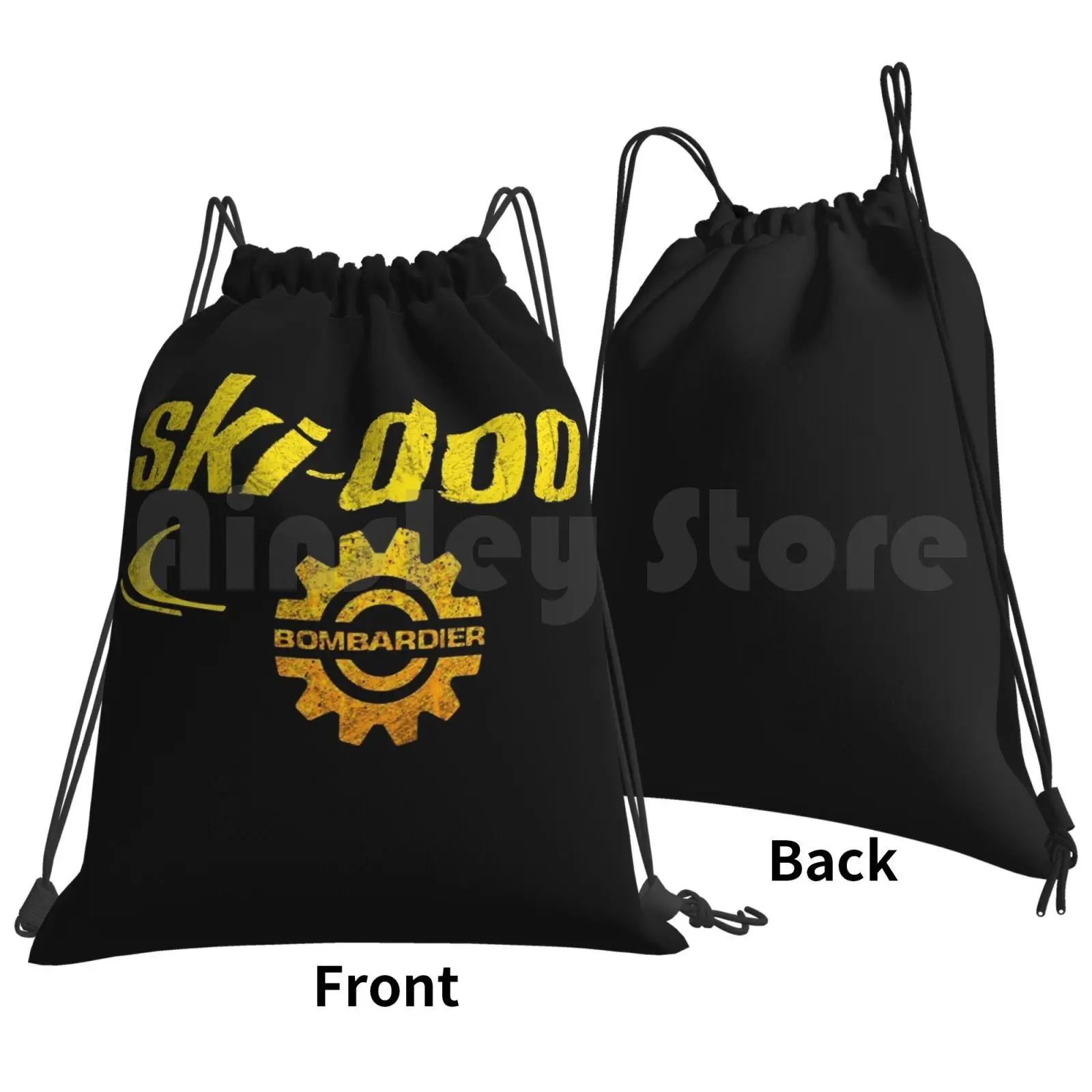 Ski Doo Vintage Snowmobiles Backpack Drawstring Bags Gym Bag Waterproof Ski Doo Vintage Snowmobile Club Skidoo Arctic Cat