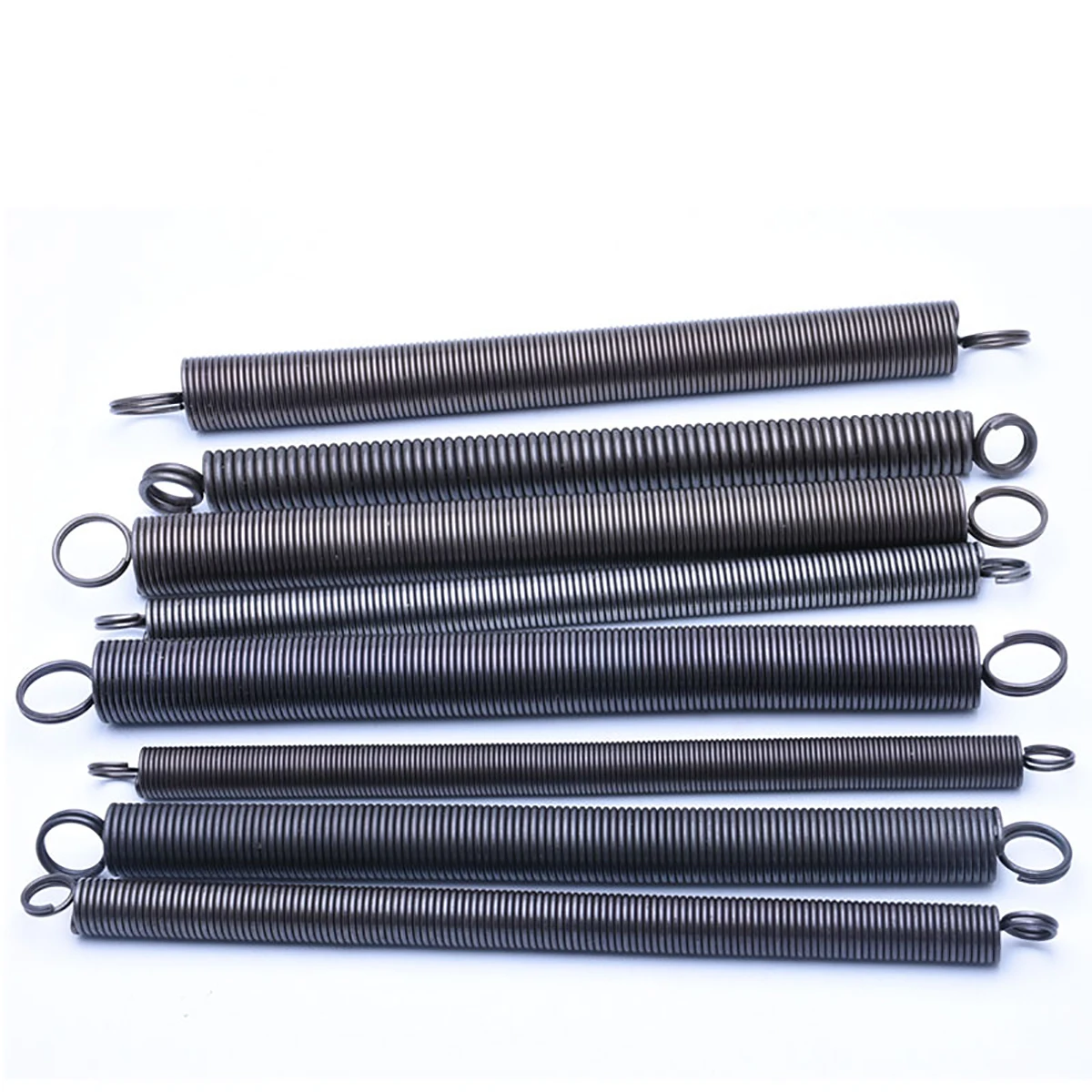 1pcs Wire Dia 1.6mm 1.8mm 2mm Tension Sping Sping Steel Dual Hook Cylindroid Helical Pullback Extension Spring Length 300mm