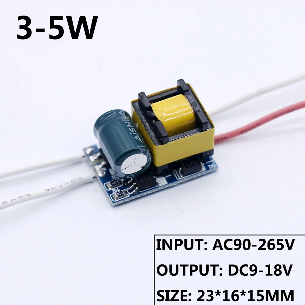 LED Driver 1W 3W 4W 6W 9W 10W 13W 15W 16W 18W 300mA LED Power Supply Adapter 350mA 90-265V Lighting Transformers For LED