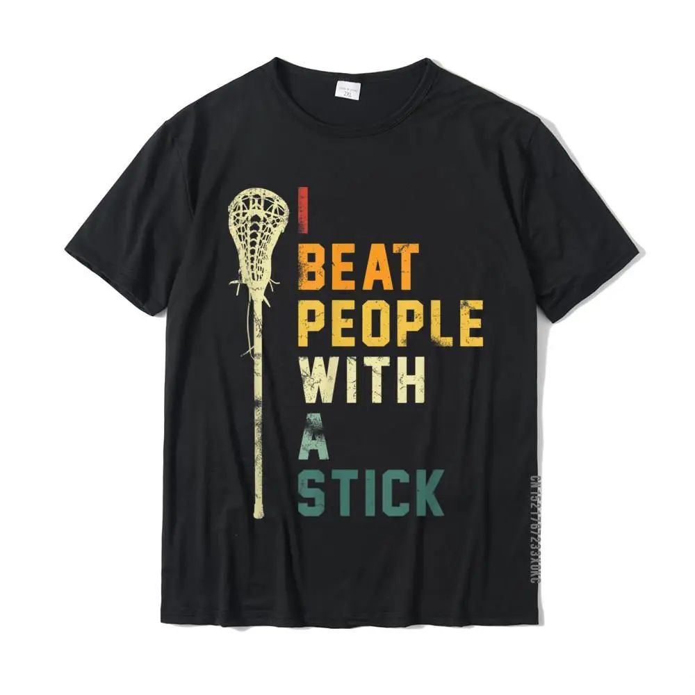 I Beat People With A Stick - Funny Gift Men Women T-Shirt Tops & Tees Retro Funny Cotton Adult Tshirts Funny