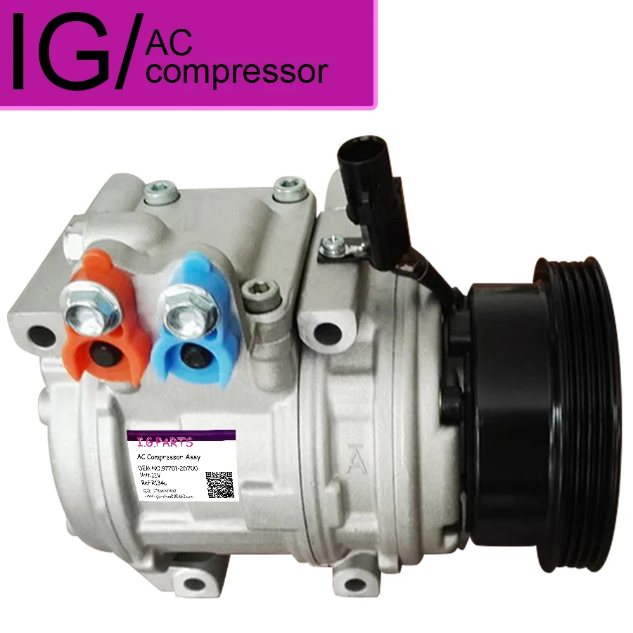 for AIRCOM AUTO AC COMPRESSOR FOR HYUNDAI TUCSON KIA SPORTAGE04-10 97701-2D700 97701-2F100 16040-23200