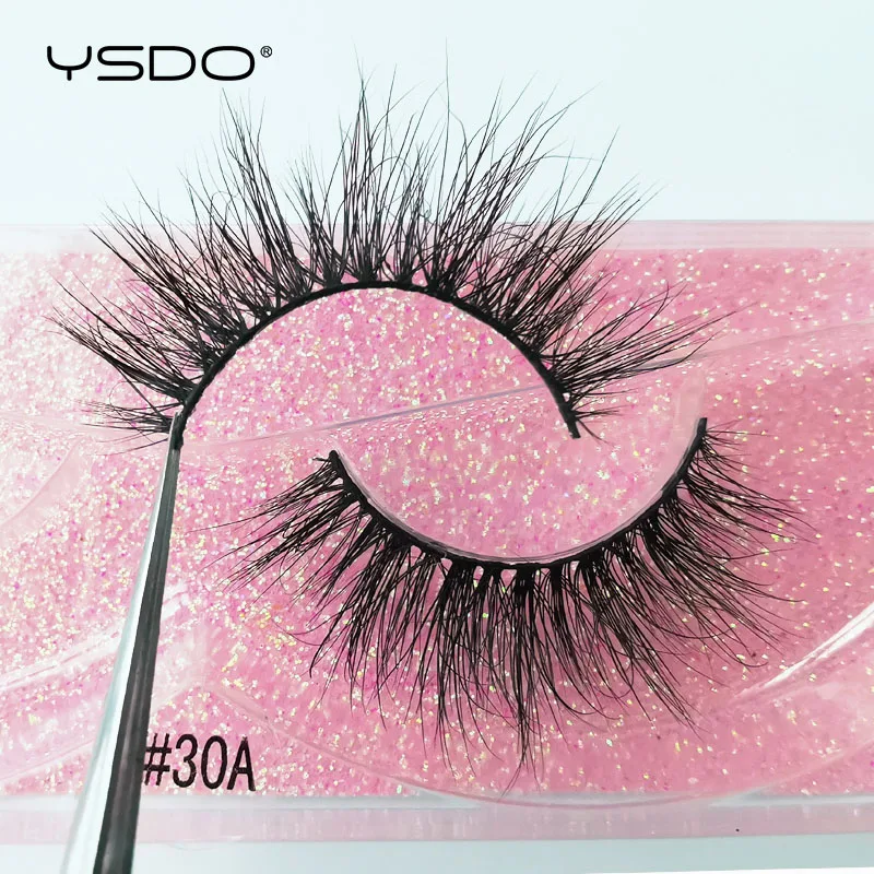 YSDO 1 Paar Kreuzförmige Nerz-Wimpern Weiche Echte 3D-Wimpern Maquiagem Künstliche Wimpern Dramatische Voluminöse Wimpern Make-up Cilios Faux Cils – Detail 6