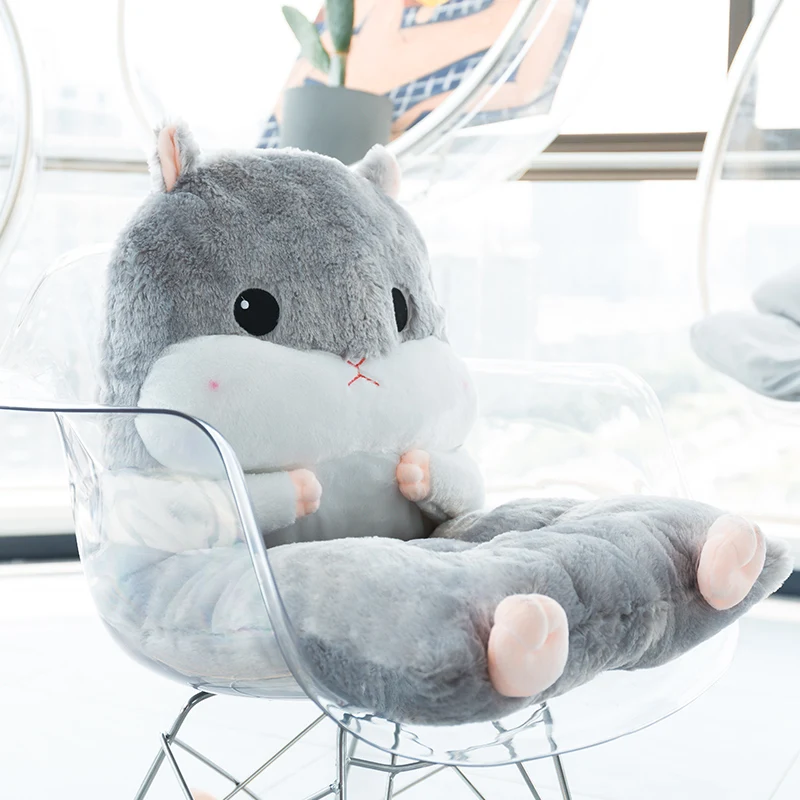 Hamster Cushion Back Office Chair Cushion Sofa Pillow Cushion Home Decoration Tatami Cute Cushion Lumbar Support Birthday Gift