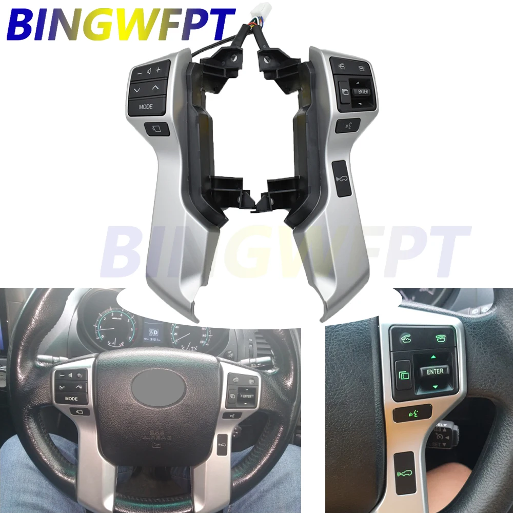 

Multifunction Steering Wheel Control Button Switch For Toyota Land Cruiser Prado 2009 2010 2011 2012 2013 2014 2015