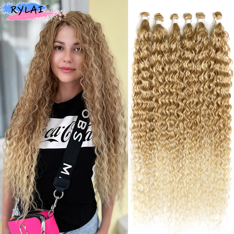 Synthetic African Curls Hair Bundles Braiding Weaving Extensions African Braided Tress Hair Organic Hair Fake Hair  Anjo Plus