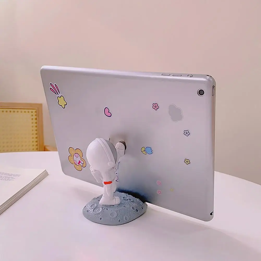 حامل هاتف المحمول رائد الفضاء نموذج الهاتف الذكي قاعدة حامل هاتف محمول حامل لطيف حامل تخزين الهاتف