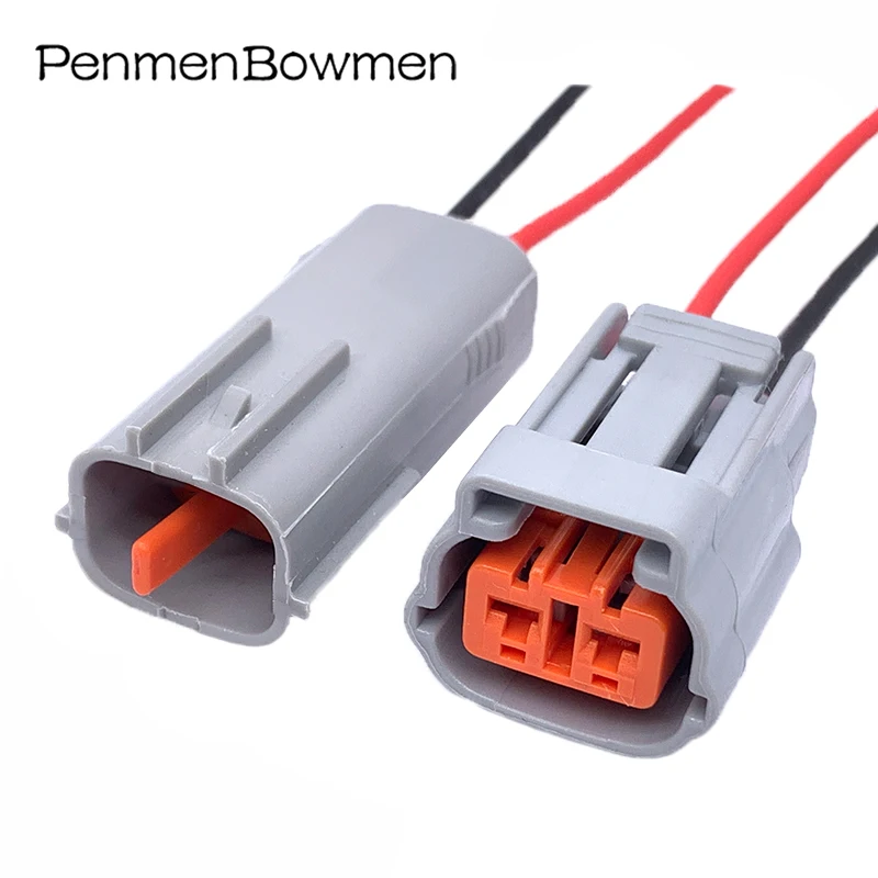 1 Set 2 Pin Car Fog Light Plug Electrical Cable Connector Waterproof Female Male Wire Harness Plug For 6195-0003 6195-0006