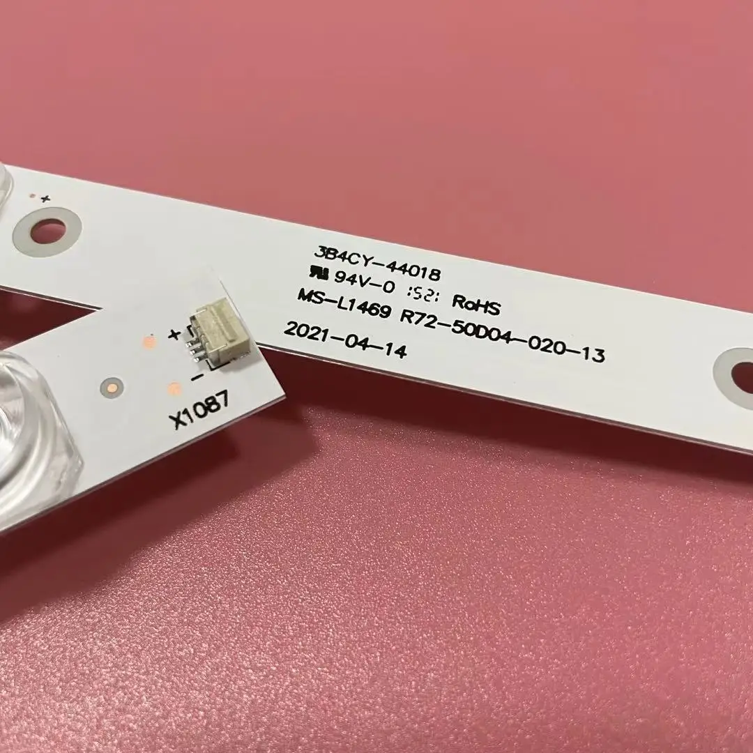 10 lâmpadas de led para retroiluminação embutida 4leds 50 polegadas