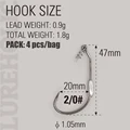 2-0 4pcs per bag