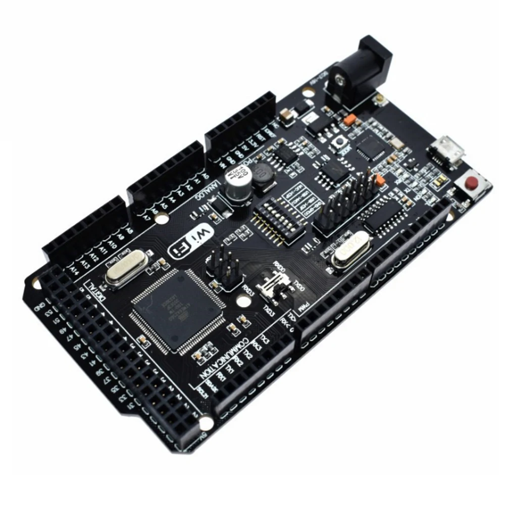 

Mega2560+WiFi R3 ATmega2560+ESP8266 (32 МБ памяти) USB-TTL CH340G, совместимый для Arduino Mega NodeMCU WeMos ESP8266