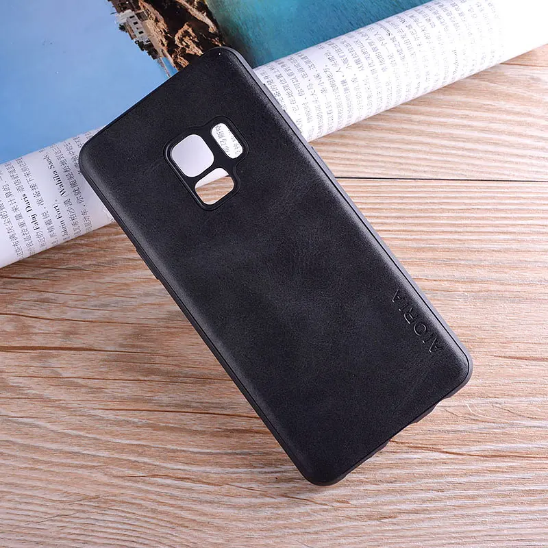 case for samsung galaxy s9 s8 s10 plus lite coque Luxury Vintage PU cow leather Skin cover for Samsung s10 s8 s9 plus funda capa