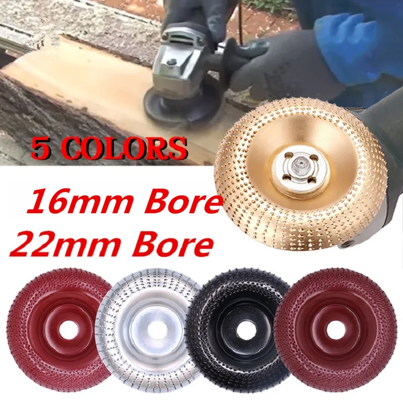 

Round Wood Angle Grinding Wheel Abrasive Disc Angle Grinder Carbide Coating 16mm/22mm Bore Shaping Sanding Carving Rotary Tool