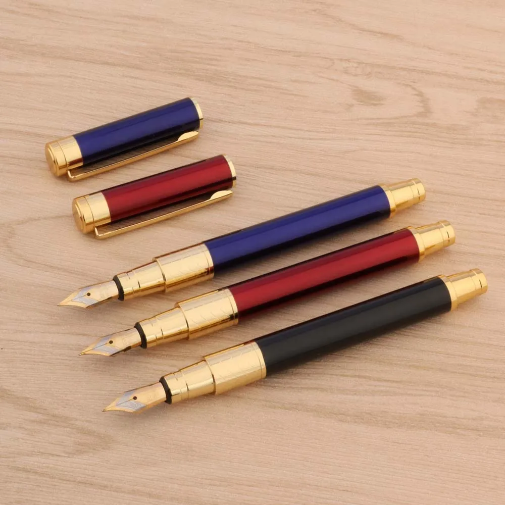 Luxury 005 metal fountain pen red golden bend nib gift Stationery Office school supplies Writing new