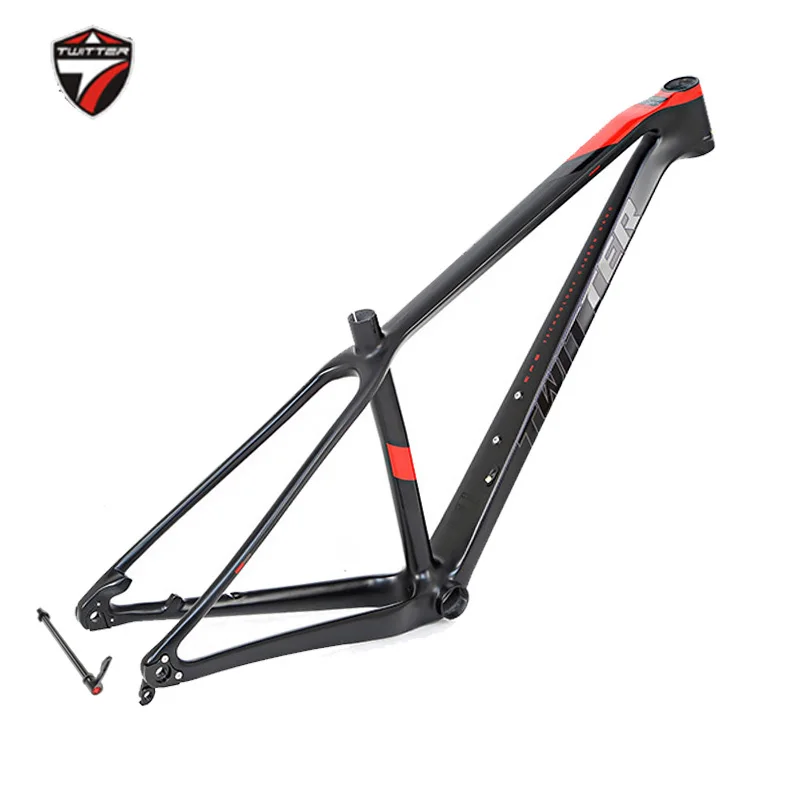 

Twitter-MTB Carbon Frame, Full 29 Thru Axle, 12*142/148mm, Cyclocross Inner Cable, 29er Mountain Bike T900, Super Light