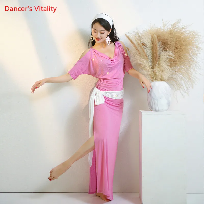 Girls Egypt Baladi Shabby Robe Women Belly Dance Oriental Dancing Practice  Suit Loose Dress 4pcs - AliExpress 200000532