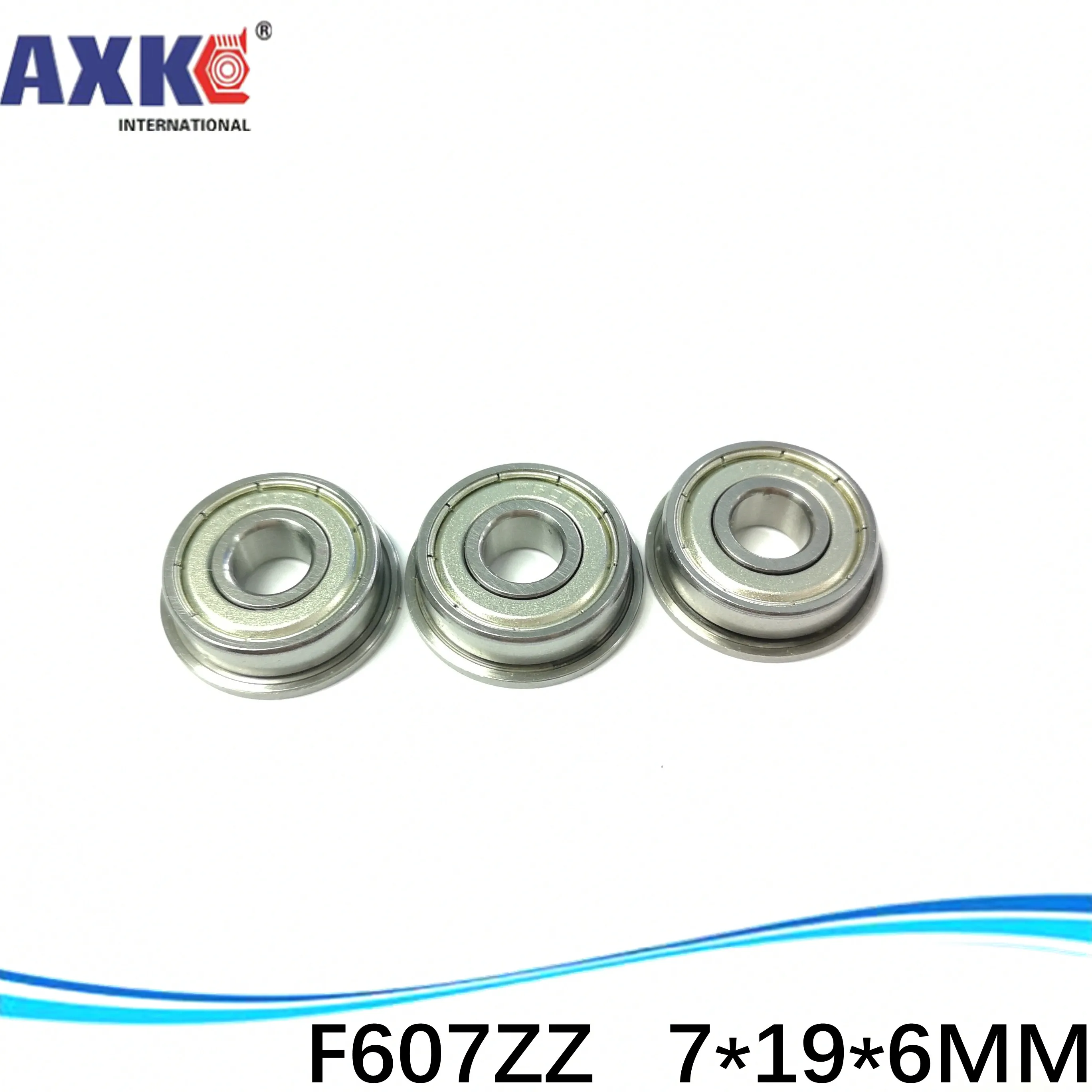 (1pcs) Flange ball bearing F607ZZ 7*19*6 mm