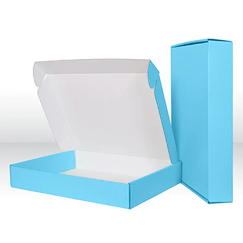 10Pcs/Lot 3-layer Corrugated Paper Packaging Box Black Pink Gift Box Small Kraft Jewelry Box Logistics Express Boxes 3 Sizes