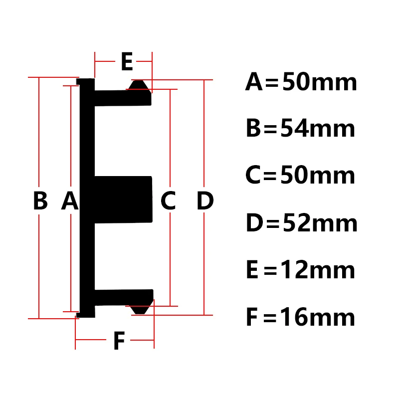 Tapa de cubo de llanta de coche, tapacubos a prueba de polvo, negro, cromo, logotipo deportivo, 54MM(52mm-50mm), 4 unidades