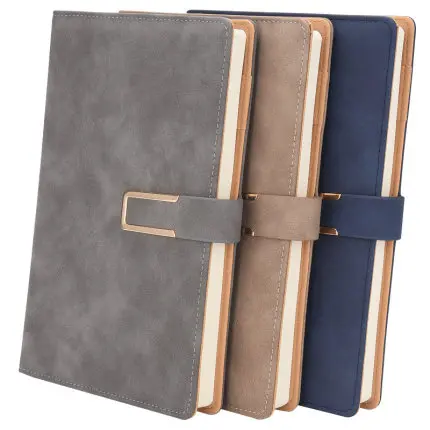 A5 Metal Buckle Planner Soft Notebook with Bookmark Journal Notepad Organiser Diary Agenda 2021 Note Books Office Stationery