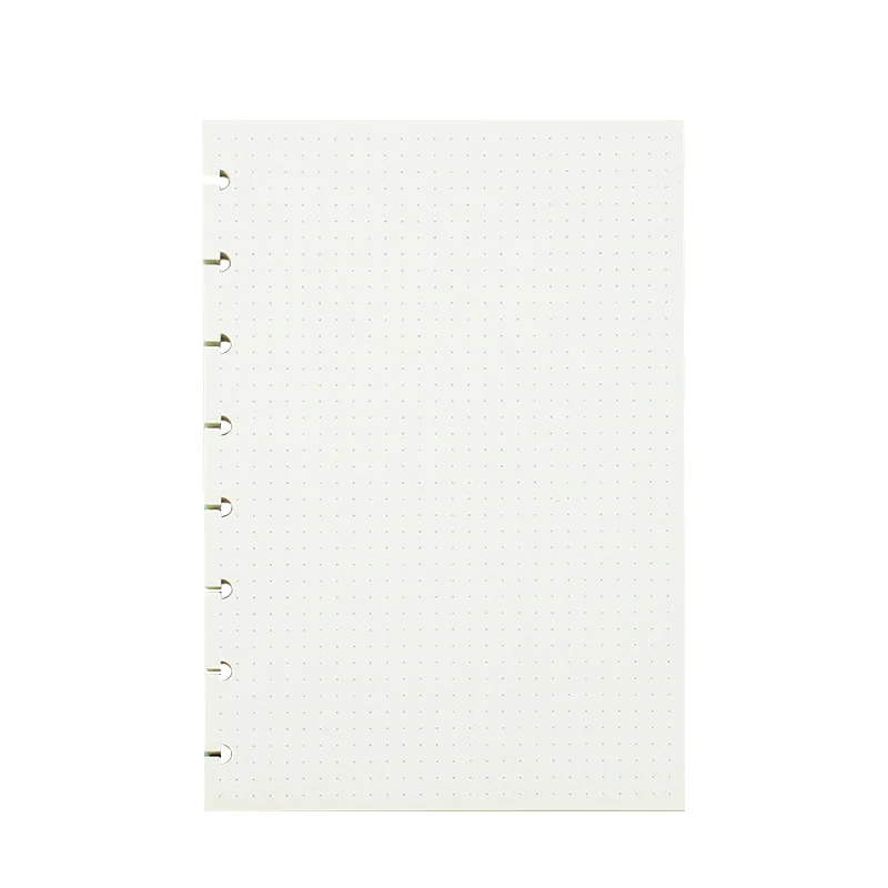 A5 Loose Leaf Notebook Paper Refill Mushroom Hole Notepad Inner Paper Core/Refilling Inner Paper Planner Inner Page Inside Paper