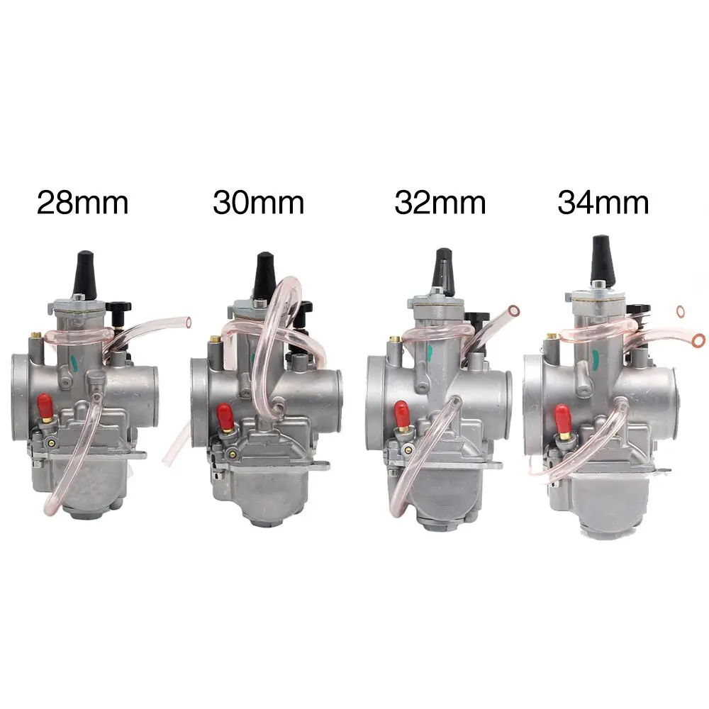 SCL MOTOS Motorcycle Keihi 28 30 32 34mm Carburetor Carburador With Power Jets For Motorbike 4T Engine Scooter Carburador