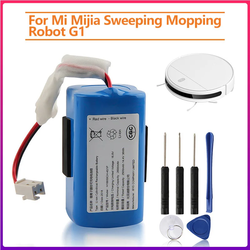 Original Battery For Xiaomi Mijia Mi Sweeping Mopping Robot Vacuum Cleaner G1 2600mAh