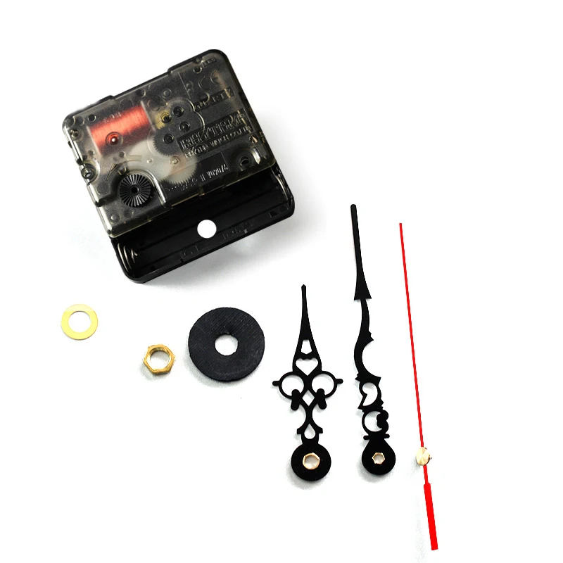 Rhythm Plastic Quartz Clock Movement With Beautiful Black Hands 5# Silent Sweep Mechanism DIY Accessory Kits