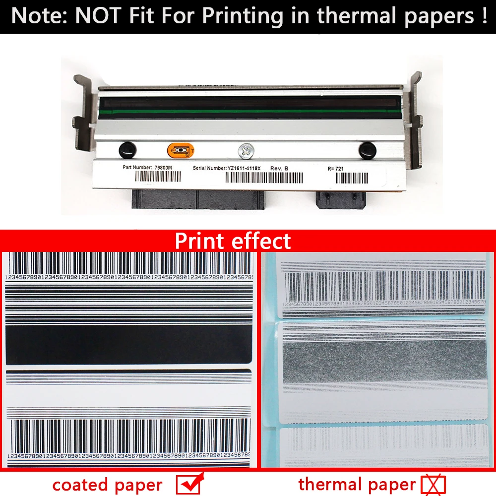 New Compatible 79800M Printhead For Zebra RZ400 203dpi Thermal Printer,Printer Spare Part