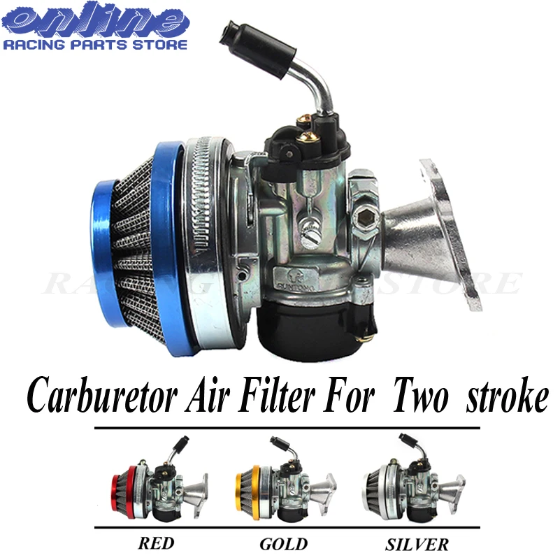 ATV 49cc Performance 19mm Carb Carburetor Air Filter Assembly for 2-stroke 47cc 49 Cc Mini Pocket Bike