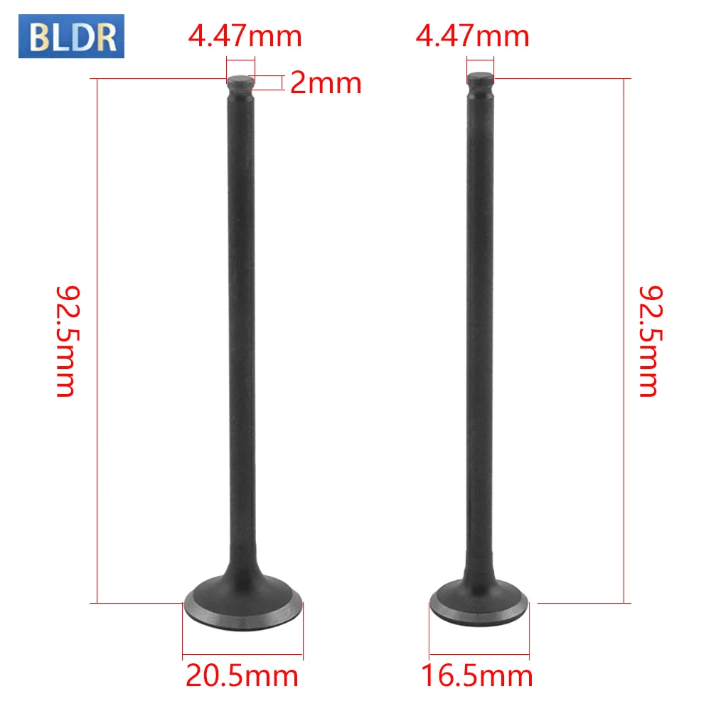 4.47mm zawór wlotowy silnika motocykla zawór wlotowy zestaw trzpienia zaworu wydechowego dla Kawasaki ZZR400 ZZR 400 zawór wlotowy i wylotowy