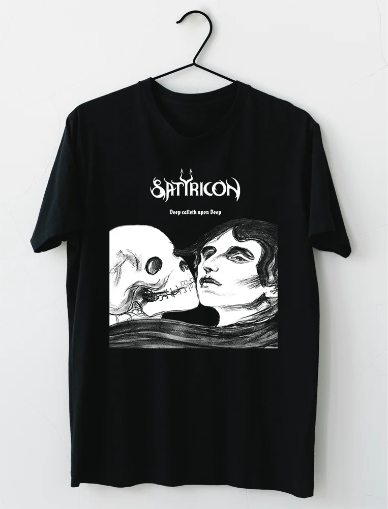 Satyricon Norwegian Black Metal Band Deep Calleth Upon Deep T-Shirt M-2XL