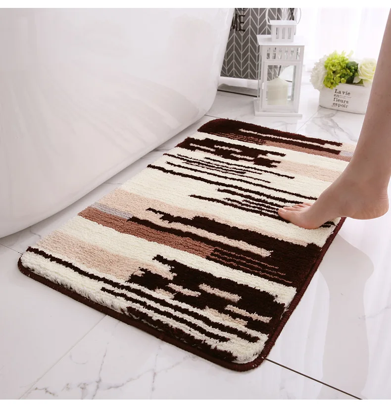 

Thick Rectangular Floor Carpet Living Room Bedroom Carpet Area Rug Anti-slip Floor Mat Bathroom Carpet Mat Fashion Home Mat