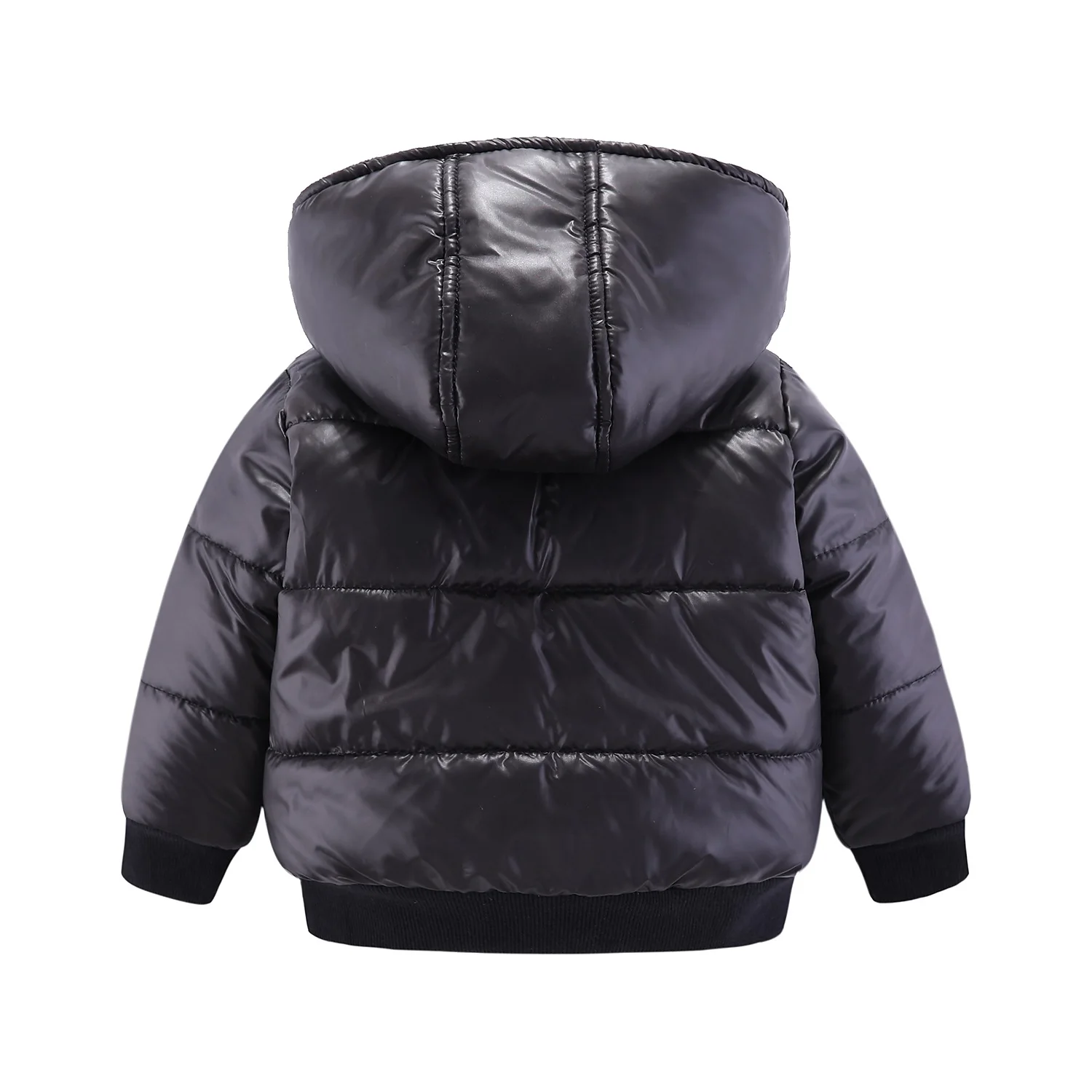 Mudkingdom Little Boys Girls Winter Coats Solid Color Warm Thicken Cotton Removable Hooded Jacket for Kids Clothing Baby Wear