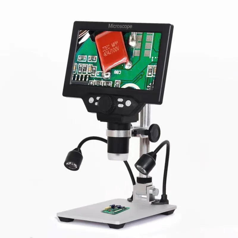 

7 Inch HD Digital Microscope 1200X Magnification Microscope Suitable For Teaching Circuit Boards Observing Antiques