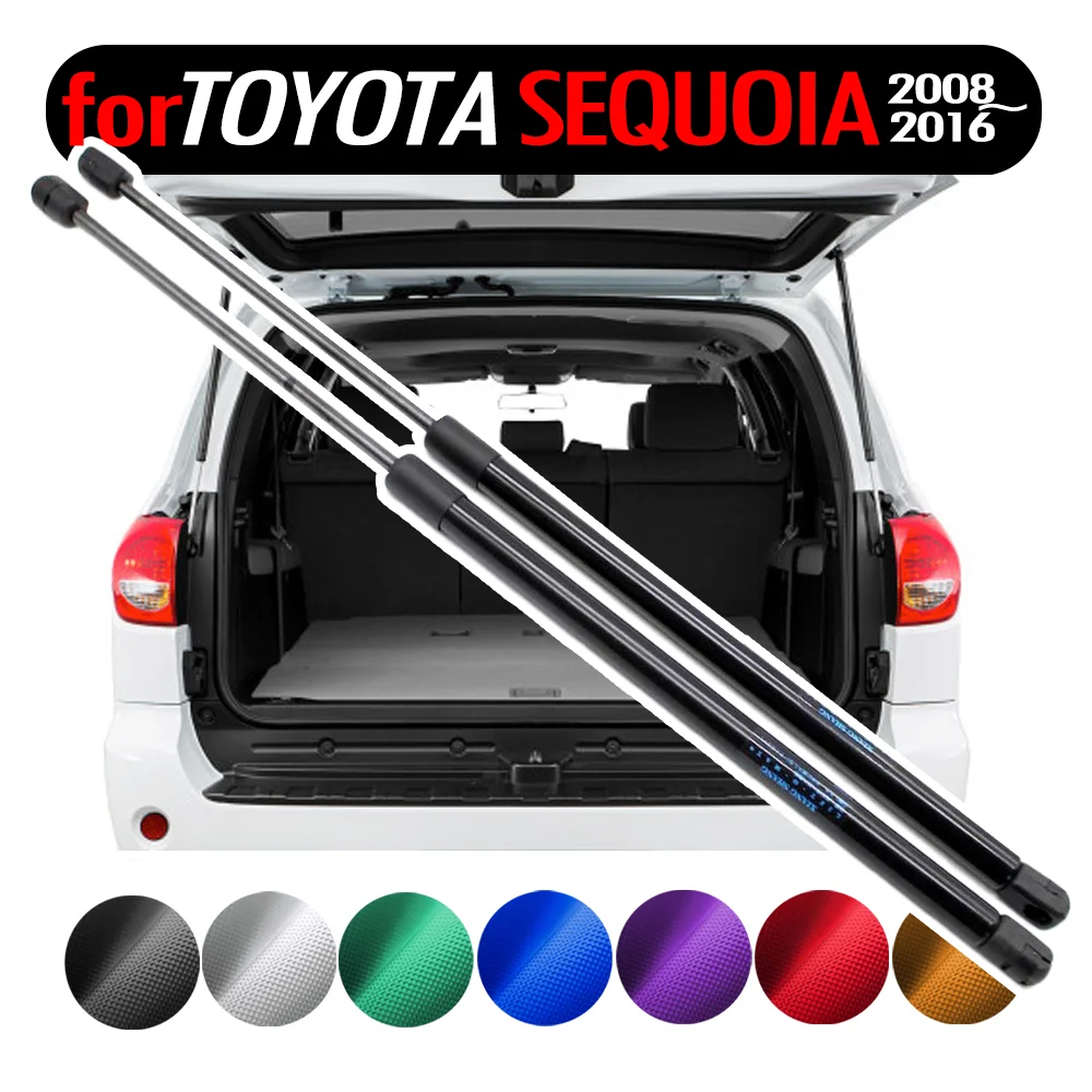 Damper for Toyota Sequoia Sport Utility 2008-2016 SUV 681mm Gas Struts Spring Supports Struts Prop Rod Shocks Rear Hatch Boot