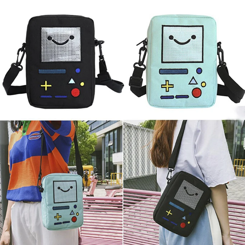 Women Casual Shoulder Bag Cute Girls Mini Nylon Robot Phone Purse Messenger Bolsas De Marca Funny Kawaii Crossbody Bags Mujer