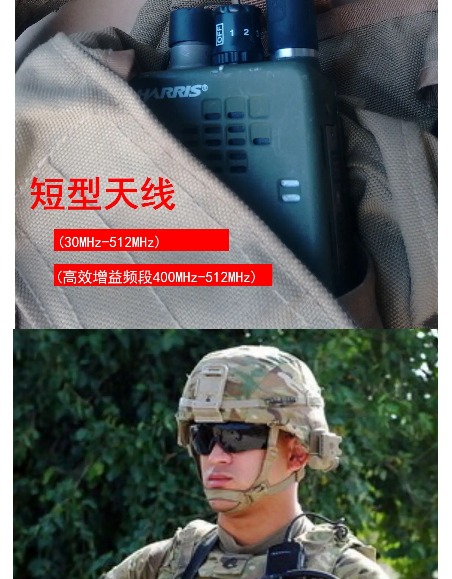 TCA Walkie Talkie PRC-152a Original-Sockelantenne: 30–512 MHz, vollständiger Einsatz – Detail 3
