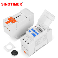 Electronic Weekly 7 Days Programmable Digital Industrial Time Switch Relay Timer Control AC 220V 16A Din Rail Mount