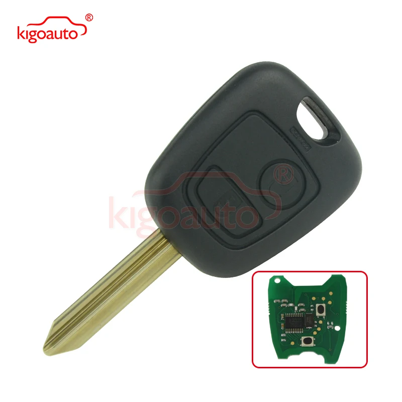 Kigoauto-llave remota para coche Citroen Saxo Berlingo Xsara Picasso, 2 botones, hoja SX9, 434Mhz, ASK HITAG2 ID46 PCF7961