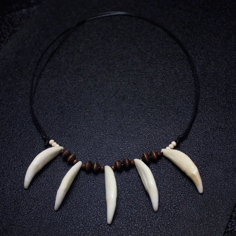 Wolf Teeth Necklace Indian Jungle Bless Personality Accessories Fashion Jewelry